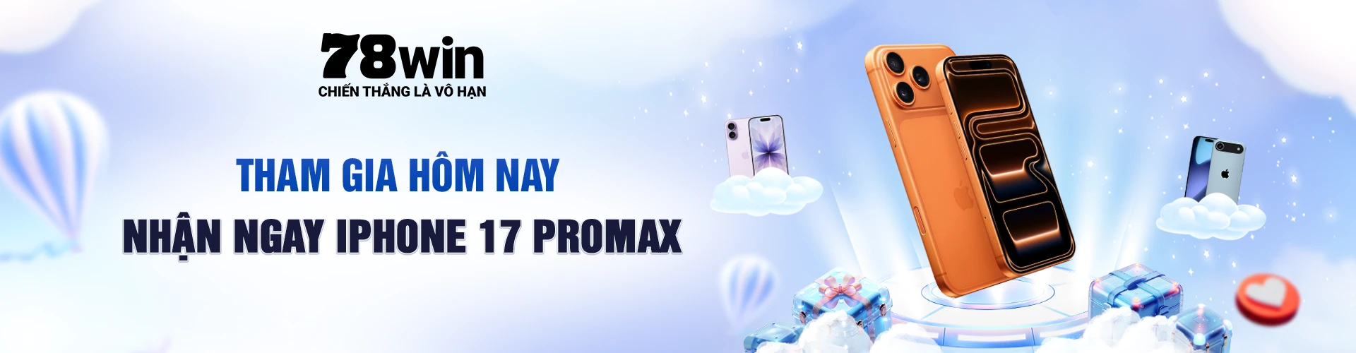 Banner tham gia mỗi ngày nhận ngay ip17